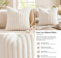 Faux Fur Ribbed Pillow